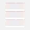 8 1/2" x 11", Check - Bottom RED/BLUE/RED