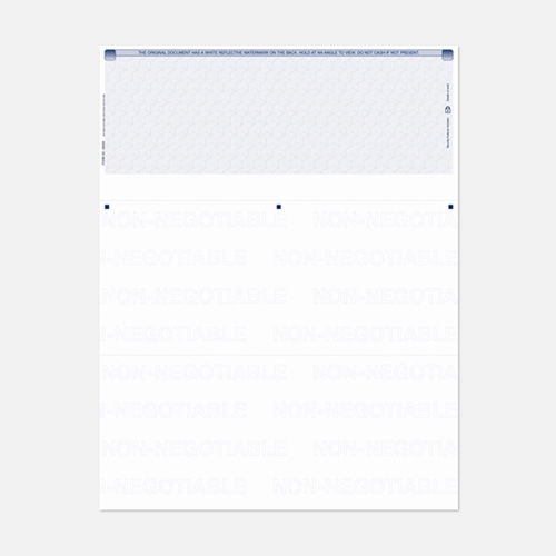 8 1/2" x 11", Check - Top BLUE 