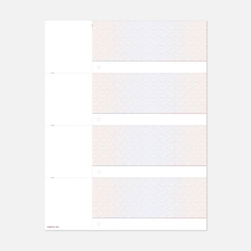 thumbnail image 2 of 2000 Blue Scallop Laser Checks - Blank Business & Personal Checks With Security Features 2 of 6