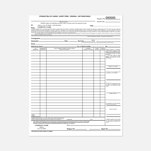 Show details for 8-1/2" x 11" 3-Part Carbonless Glue Line Set 8-1/2" x 11" 3-Part Carbonless Glue Line Set - Bill Of Lading