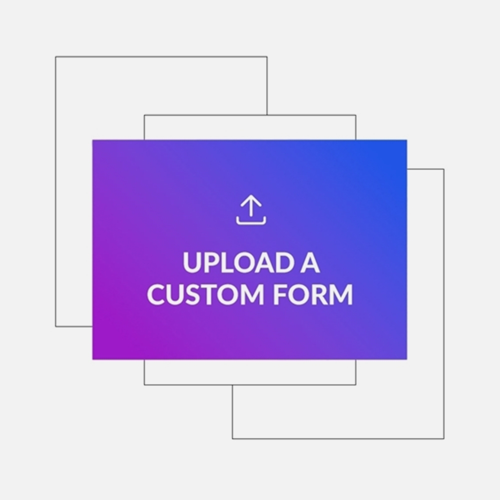 8-1/2" x 11" 1 Part Business Form - Portrait, Upload Your Design - Face Only