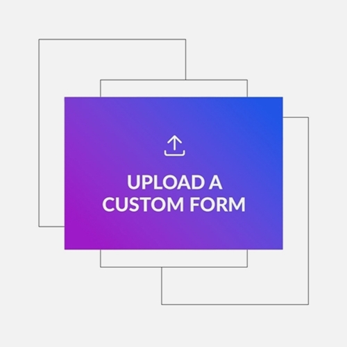 Show details for 8-1/2" x 11" 1 Part Business Form - Portrait 8-1/2" x 11" 1 Part Business Form - Portrait, Upload Your Design - Face Only