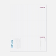 8 1/2" x 11", Copyban Capt. Bottom BLUE reverse side