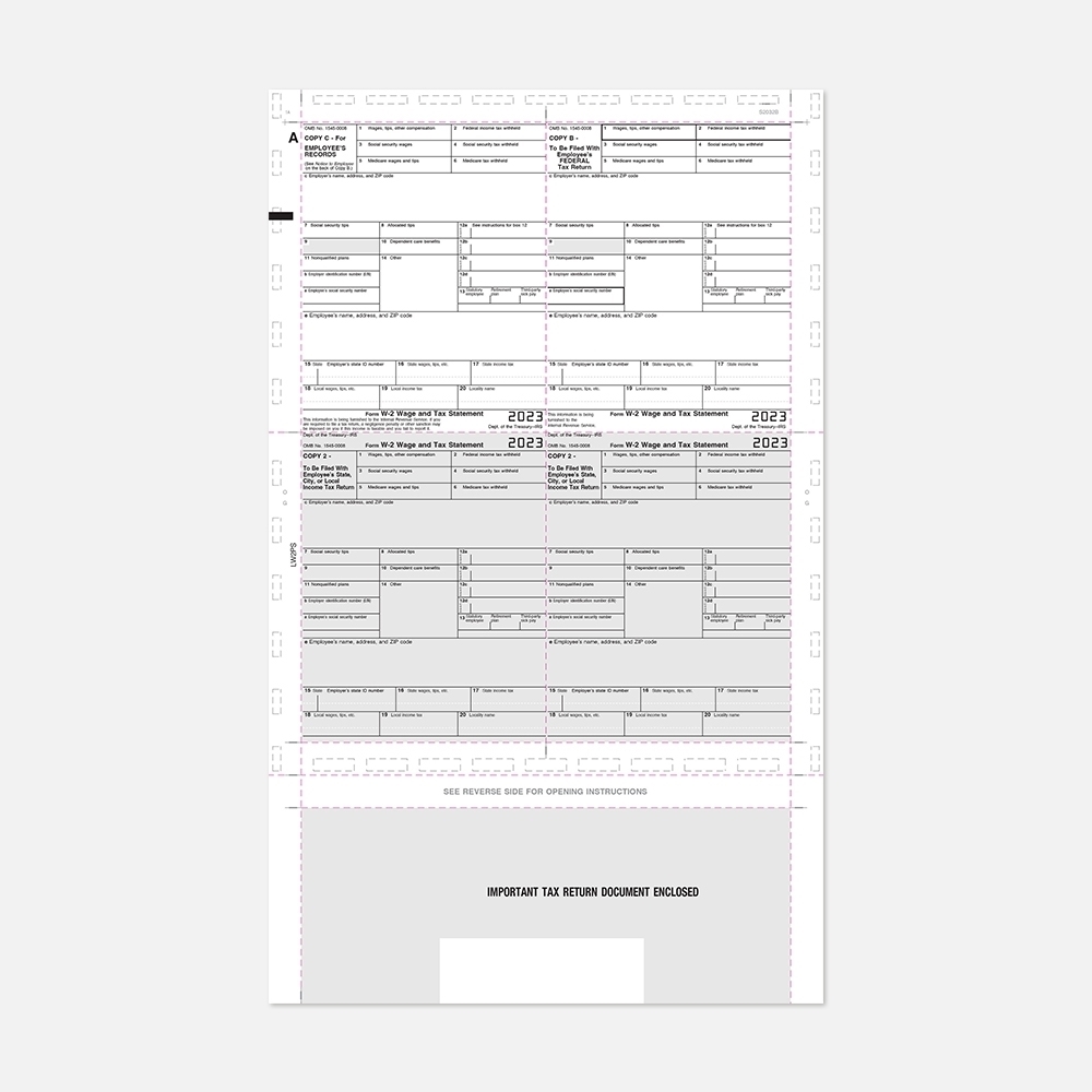 W2 Tax Forms LW2PS-1
