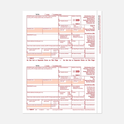 Show details for Request Official IRS 1099-R Copy A Forms 1099 Tax Forms LRA