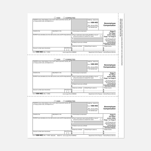 1099 Tax Forms NECLMCLM2-1