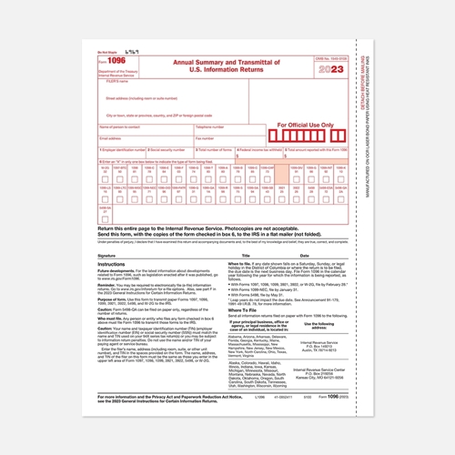 Tax Forms L1096-1