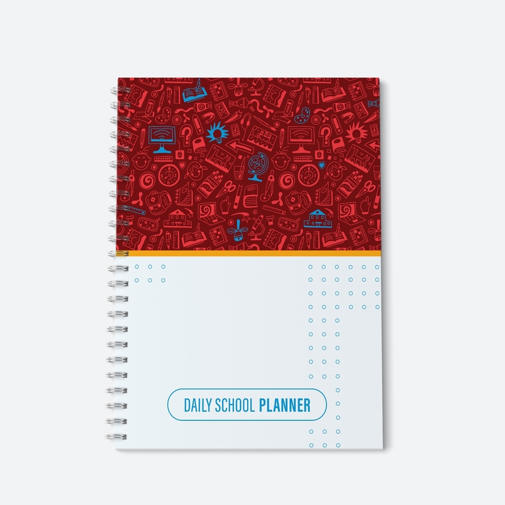 School Homework Planner - Red