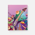 Personalized Music-Themed School Notebook