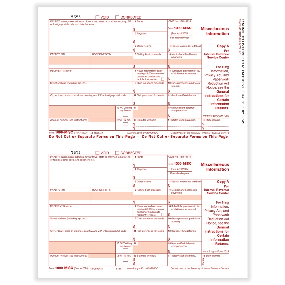 1099 Tax Forms LMA500