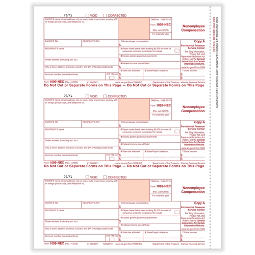 1099 Tax Forms NECLMA-1