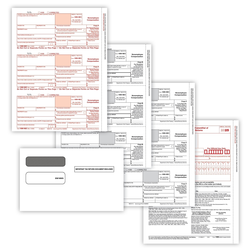 1099 Tax Forms NEC6102E