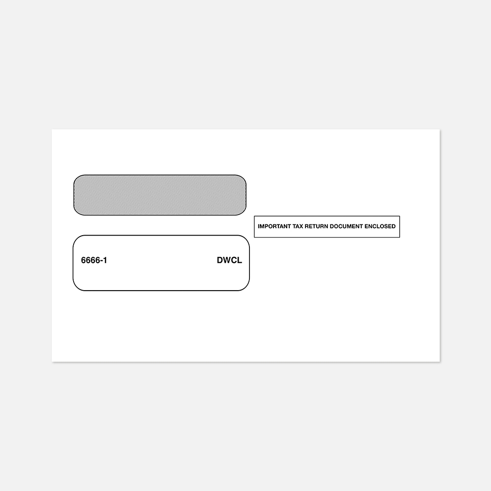 Tax Form Envelopes DWCLS-1