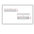 Double Window Envelope - W-2 4-Up Box, Gum-Seal - 50