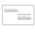 Double Window Envelope - W-2 4-Up Box, Gum-Seal - 500
