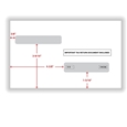 Double Window Envelope - W-2 4-Up Box, Gum-Seal - 500