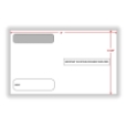 Double-Window Envelope for 5206 W-2 4-Up Forms