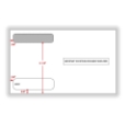 Double-Window Envelope for 5206 W-2 4-Up Forms
