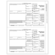 IRS Form 1099-MISC Copy B Recipient Forms (50 Sheets)