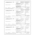 W-2 Employee Copies B, C & 2 Forms, 4-Up Horizontal Format (50 Sheets)