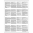 W-2 Employee Copies B, C & 2 Forms, 4-Up Horizontal Format (500 Sheets)