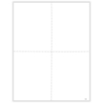 Blank W-2 4-Up Tax Forms with Instructions, Bulk Pack (500 Sheets)