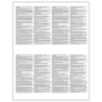 Blank W-2 4-Up Tax Forms with Instructions, Bulk Pack (500 Sheets)