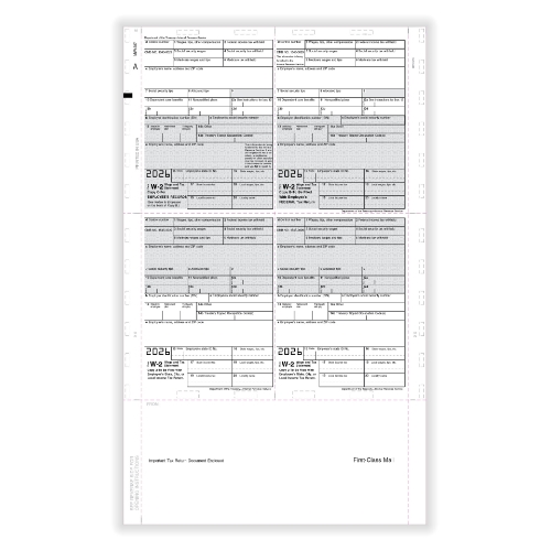 W-2 4-Corner with Instructions EZ-Fold