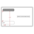 Double-Window Self-Seal Envelope for 5206 W-2 4-Up Forms