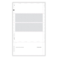 Blank W-2 Employee Tax Forms with Instructions, 4-Up Horizontal EZ-Fold Format (500 Sheets)