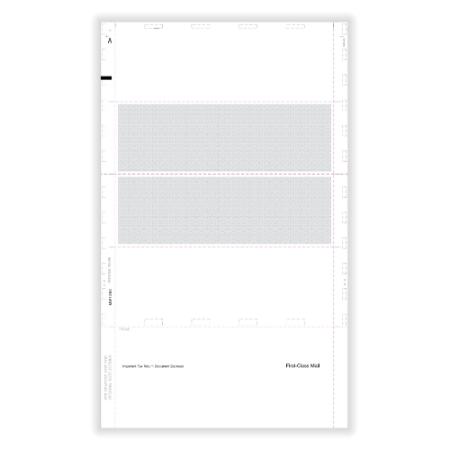 Blank W-2 Employee Tax Forms with Instructions, 4-Up Horizontal EZ-Fold Format (500 Sheets)