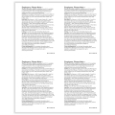 W-2 Employer Copies 1 & D Tax Forms, 4-Up Format (500 Sheets)