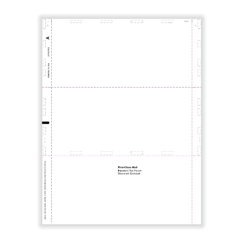 1099-MISC Blank Z-Fold with Instructions 11"