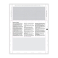 1099-MISC Blank Z-Fold with Instructions 11"