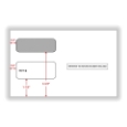 2-Up 1099 Double-Window Self-Seal Envelopes (100 Envelopes)