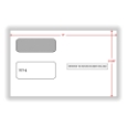 2-Up 1099 Double-Window Self-Seal Envelopes (100 Envelopes)
