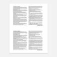 Blank IRS Form 1099-MISC Copy B Forms with Recipient Instructions (500 Sheets)