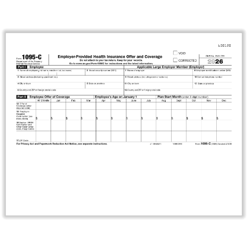 1095-C Employer-Provided Health Insurance Offer Forms