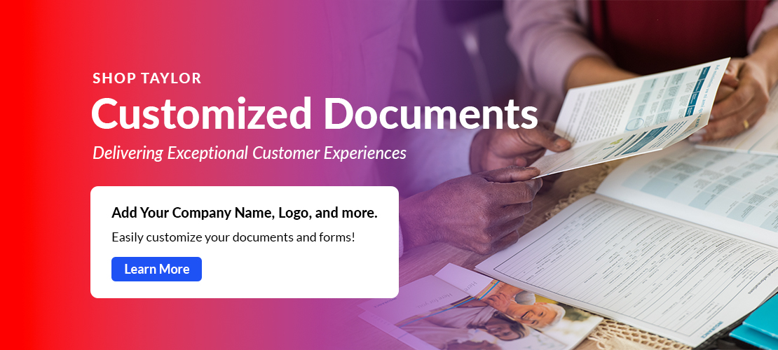 Easily upload your design for customized documents.